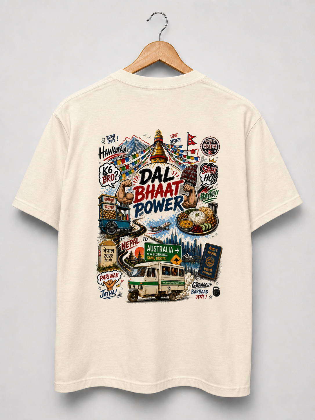 NEPAL → AUSTRALIA T-SHIRT