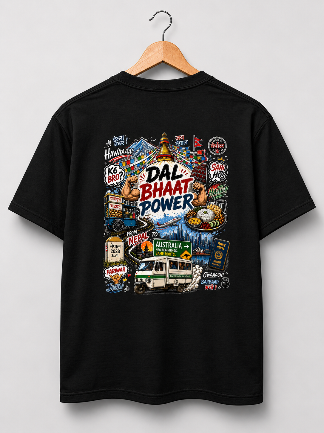 NEPAL → AUSTRALIA T-SHIRT