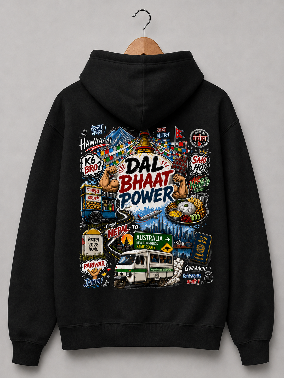 NEPAL → AUSTRALIA HOODIE