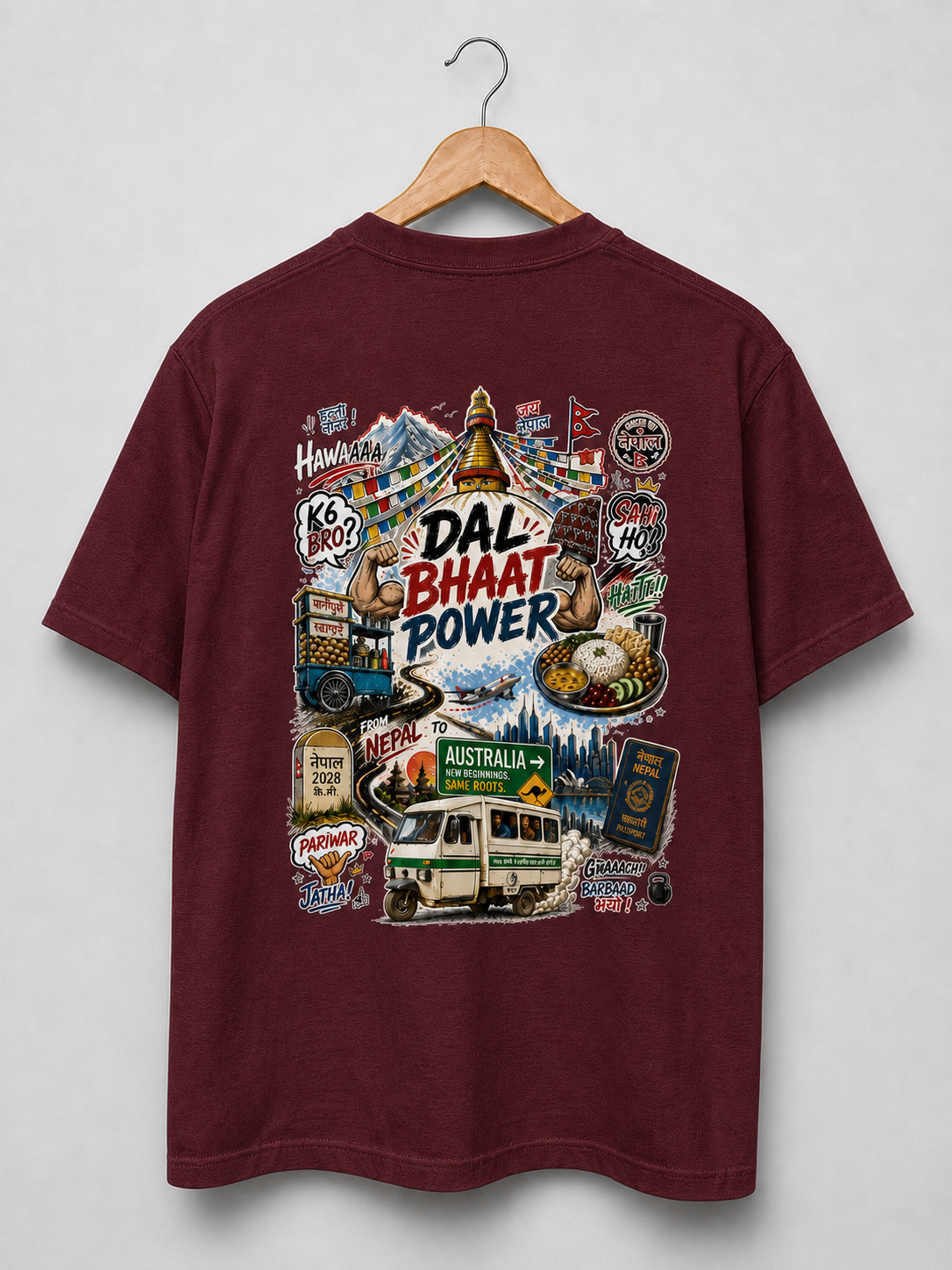 NEPAL → AUSTRALIA T-SHIRT