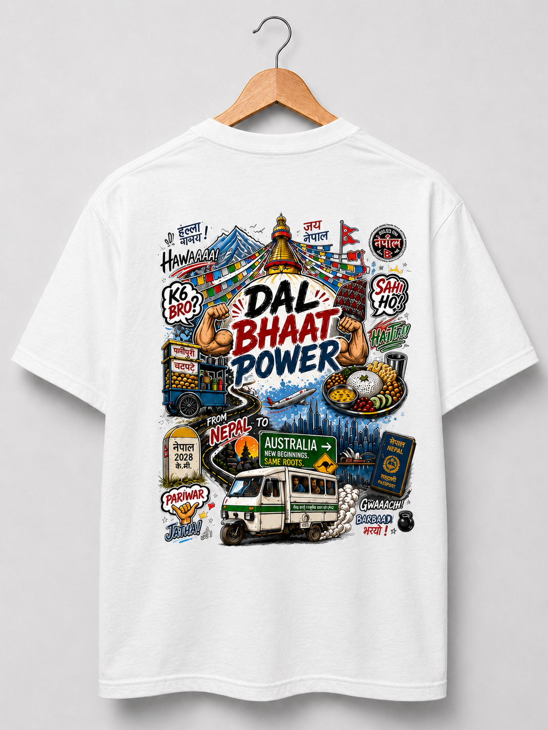 NEPAL → AUSTRALIA T-SHIRT